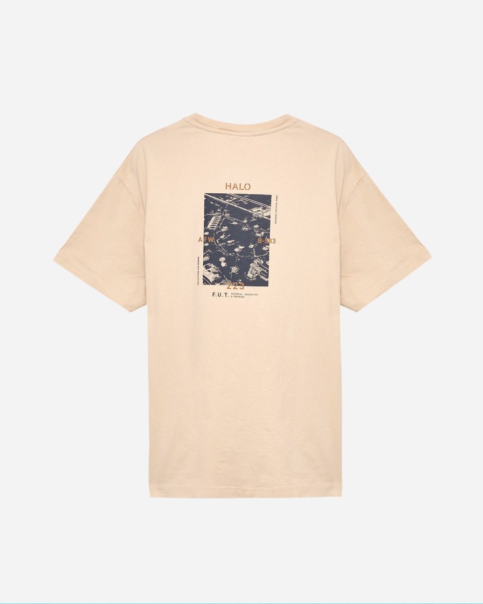 Halo Heavy Graphic Tee - Oyster Gray - Munk Store