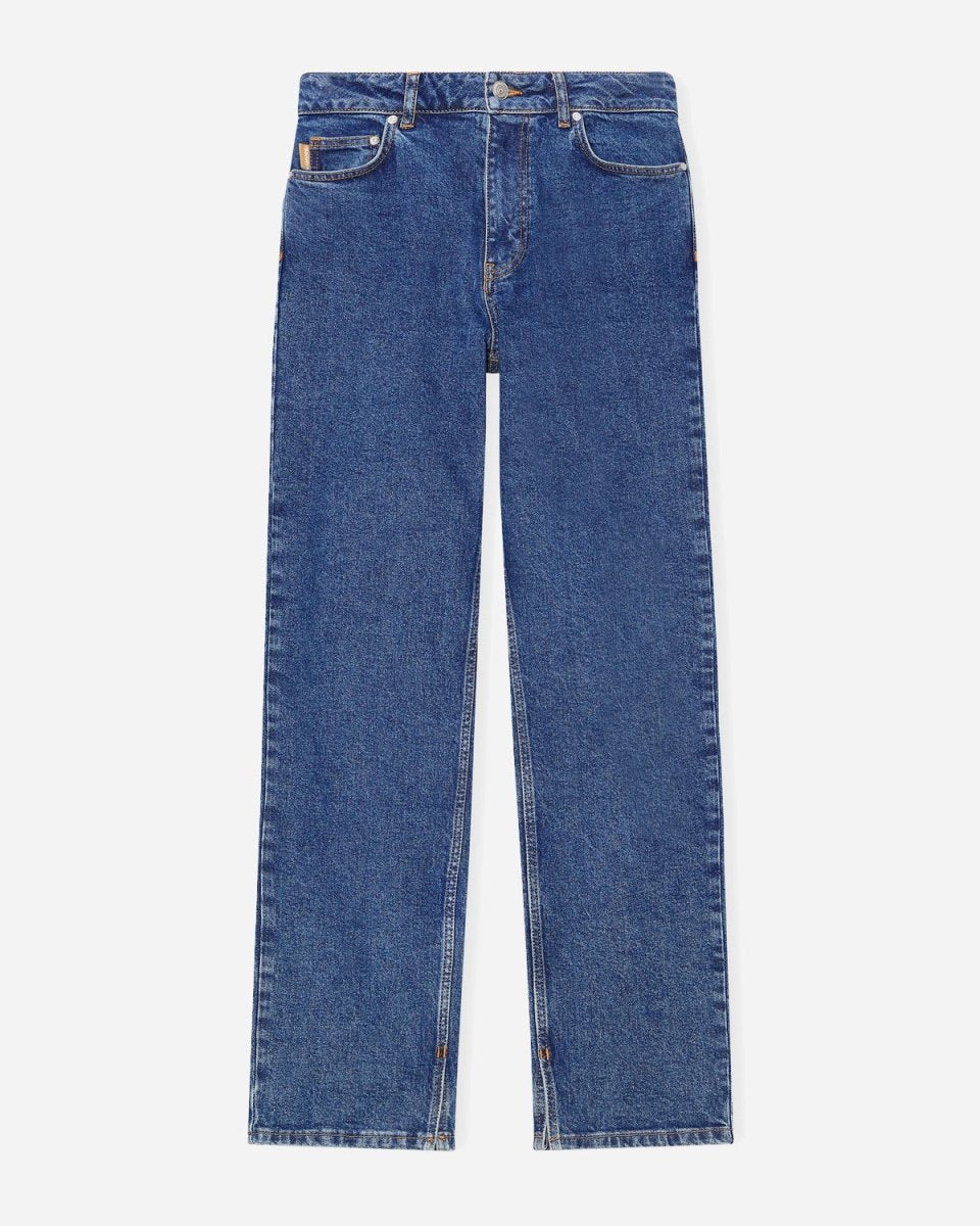 High-Waisted Relaxed Fit - Medium Indigo - Munk Store