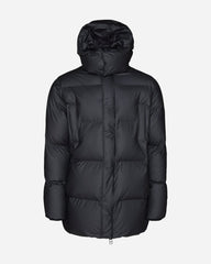 Hooded Puffer Coat - Black
