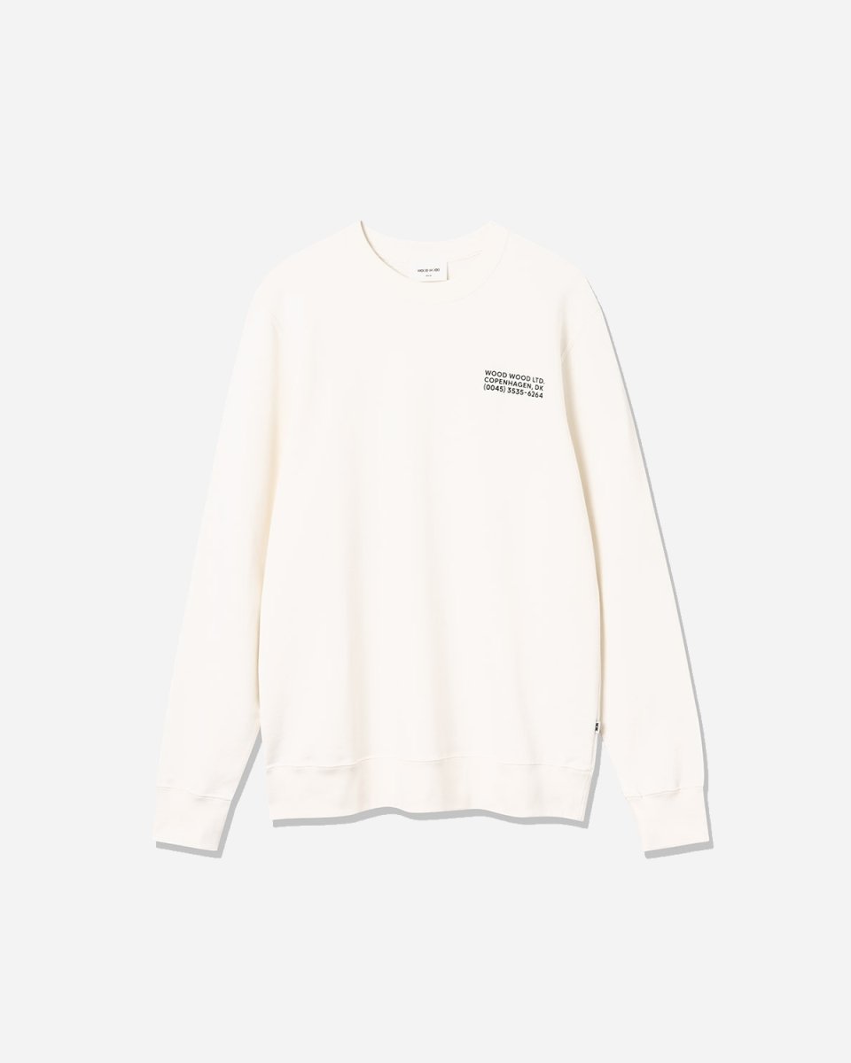 Hugh info sweatshirt - Off/White - Munk Store