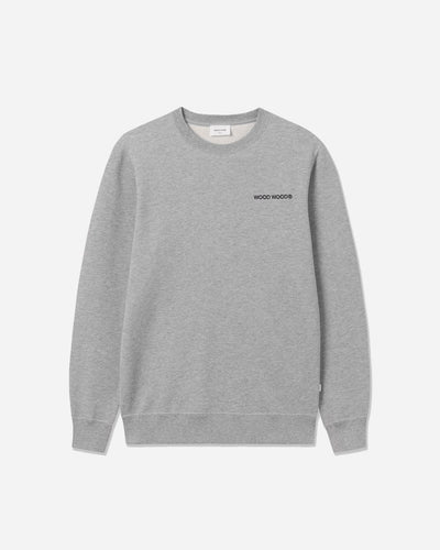 Hugh Logo Sweatshirt - Grey Melange - Munk Store