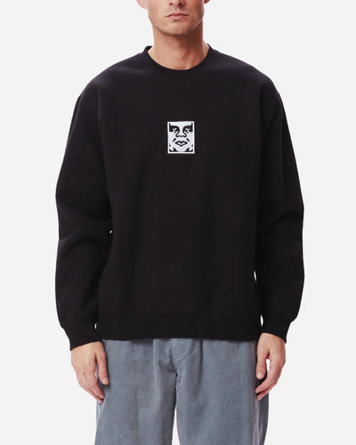 Icon Extra Heavy Crew - Black - Munk Store