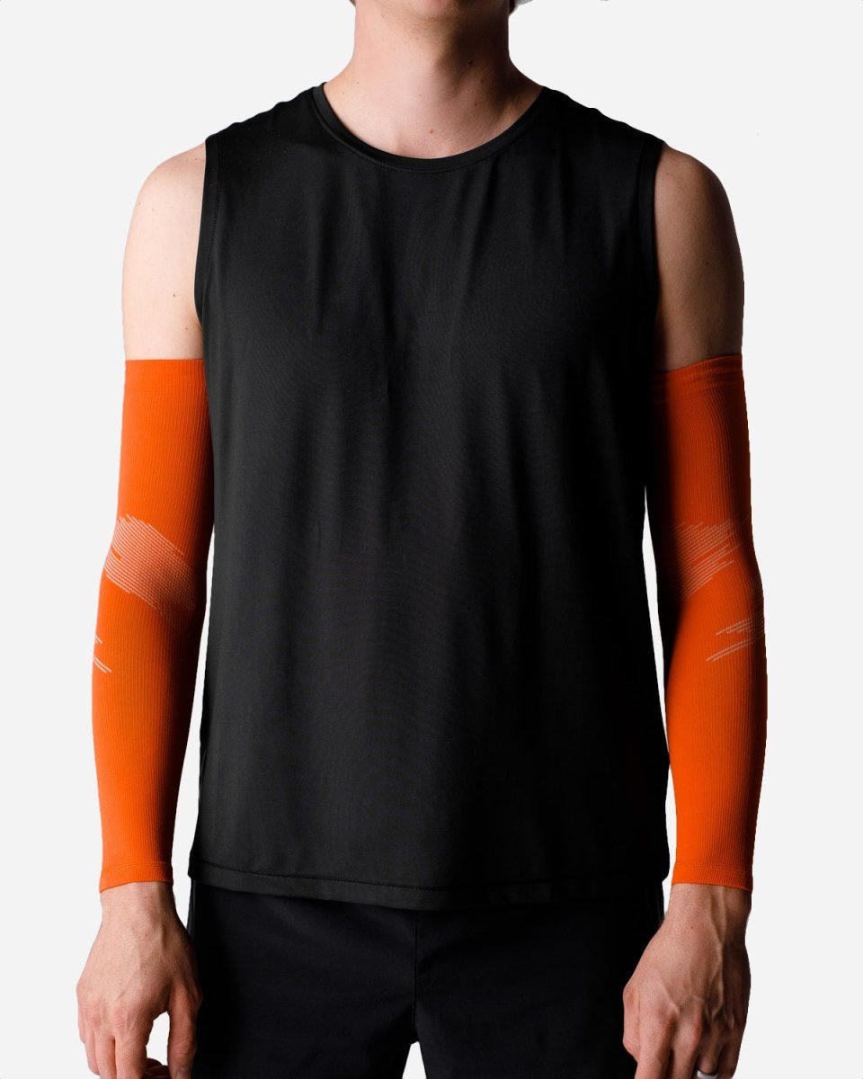 Ignite Arm Sleeves - Orange/White - Munk Store
