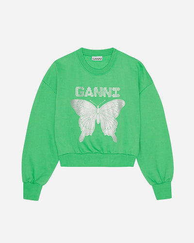 Isoli Butterfly Dark Sweatshirt - Kelly Green - Munk Store