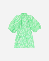 Jacquard Mini Dress - Island Green