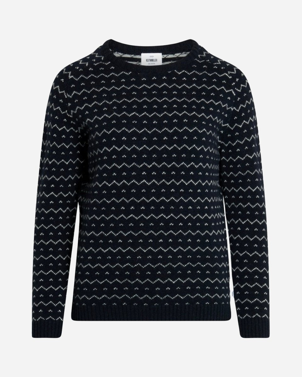 Jasmin Knit - Navy/Cream - Munk Store