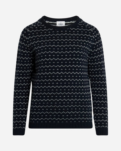 Jasmin Knit - Navy/Cream - Munk Store