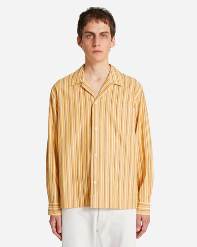 Jason Dobby Stripe Shirt - Ochre - Munk Store