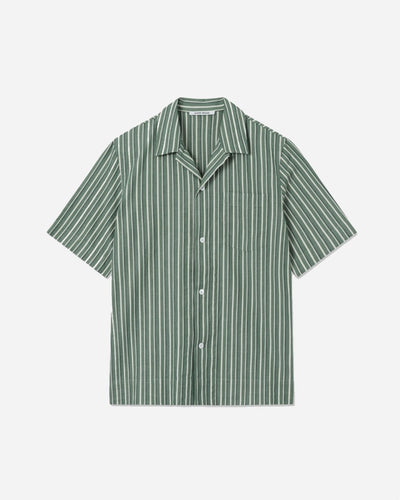 Johan Dobby Stripe Shirt - Bright Green - Munk Store