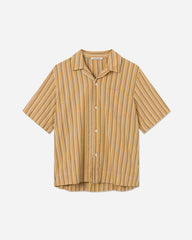 Johan Dobby Stripe Shirt - Ochre