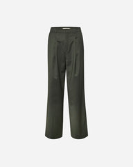 Kamarie GZ MW Pants - Dark Green Pinstripe