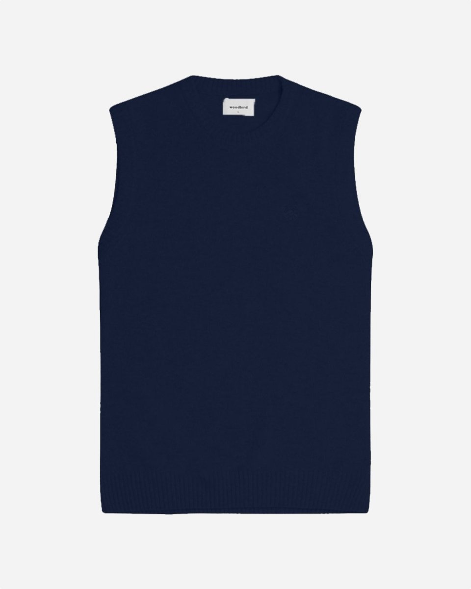 Karl Wool Vest - Navy - Munk Store