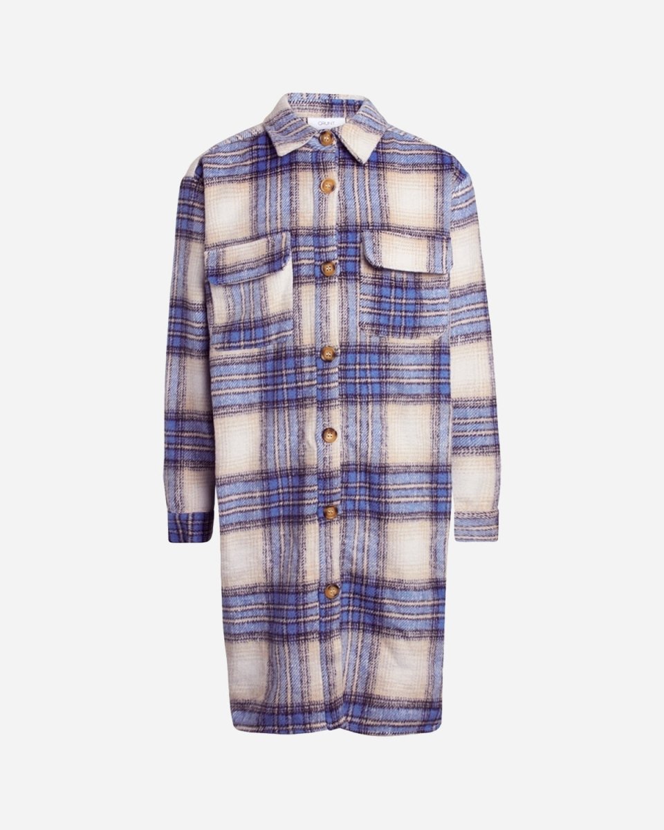 katja long shirt - stone blue - Munk Store