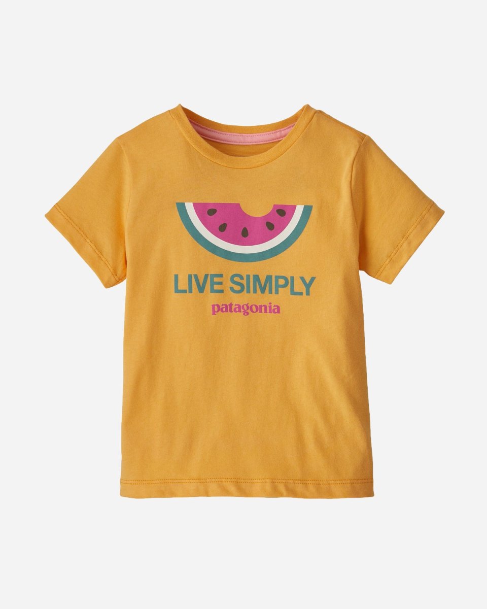 Kids Live Simple Organic T-shirt - Saffron - Munk Store