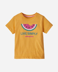 Kids Live Simple Organic T-shirt - Saffron