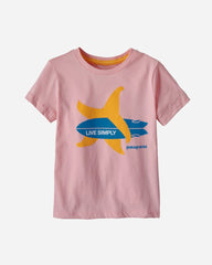 Kids Live Simple T-shirt - Rosebud Pink