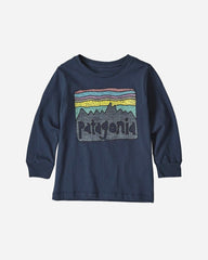 Kids Long-Sleeved Organic Tee - Navy