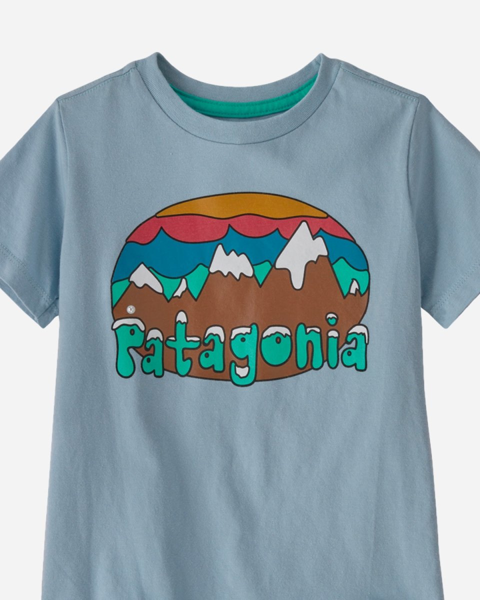 Kids Organic Graphic T-shirt - Steam Blue - Munk Store