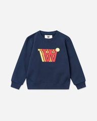 Kids Rod Applique Sweatshirt - Navy
