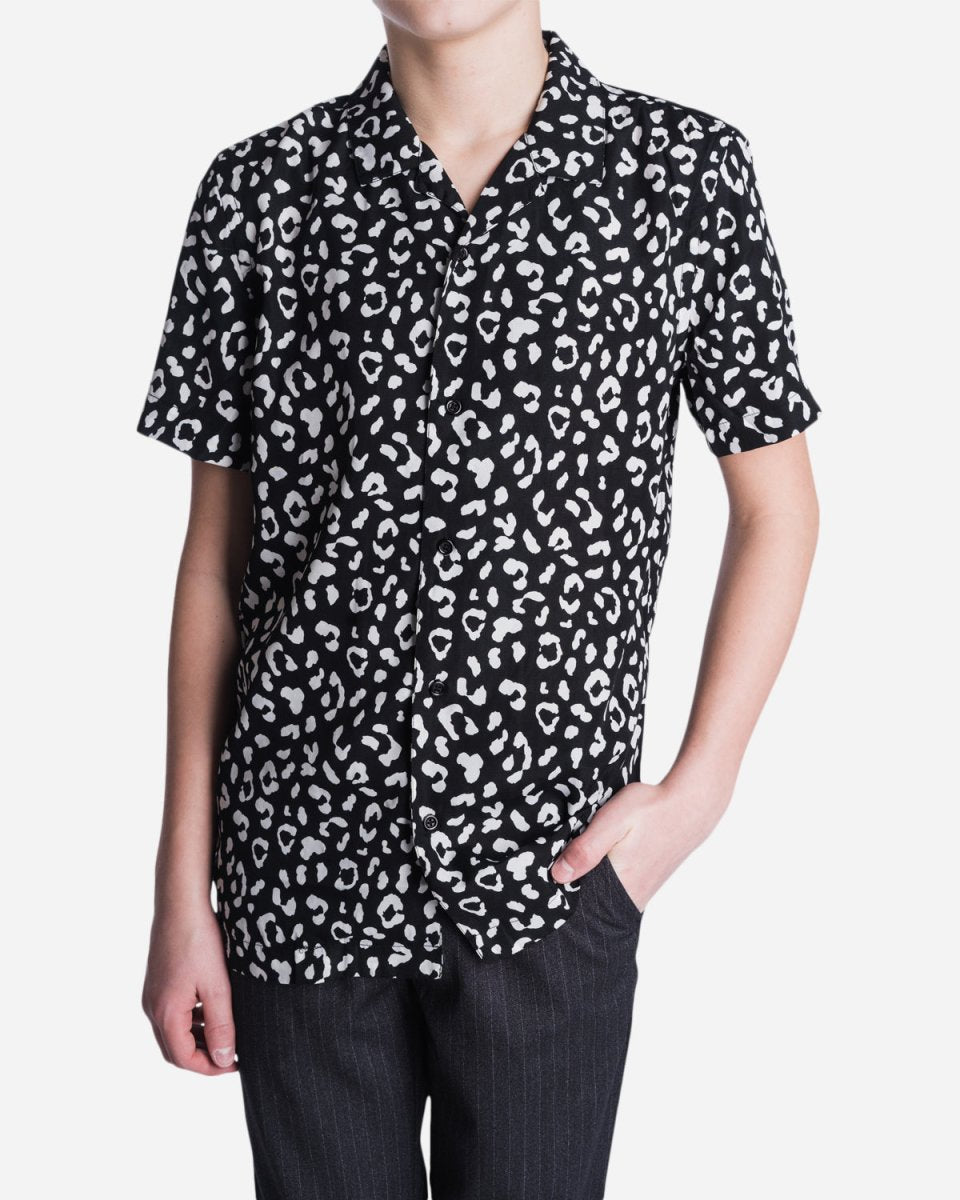 Kim S/S Shirt - White/Black - Munk Store