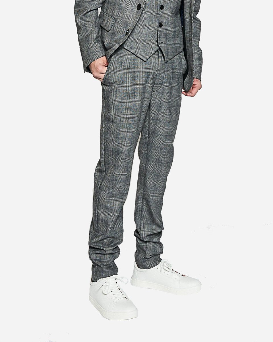 Konrad Check Pant - Black Check - Munk Store