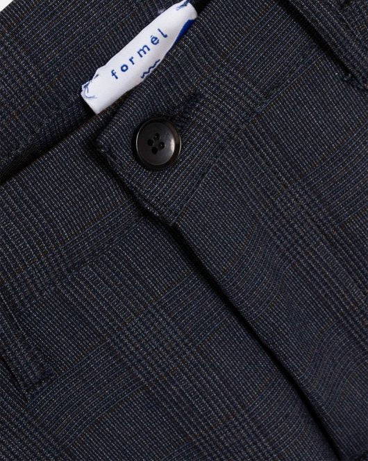 Konrad Check Pant - Blue Check - Munk Store
