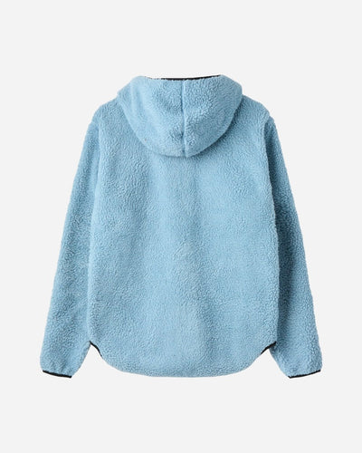 Langli Hooded Pile Jacket - Stone Blue - Munk Store