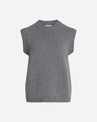 Leah Knit Vest - Light Grey