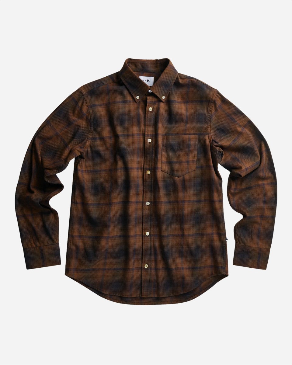 Levon Shirt 5997 - Navy Check - Munk Store