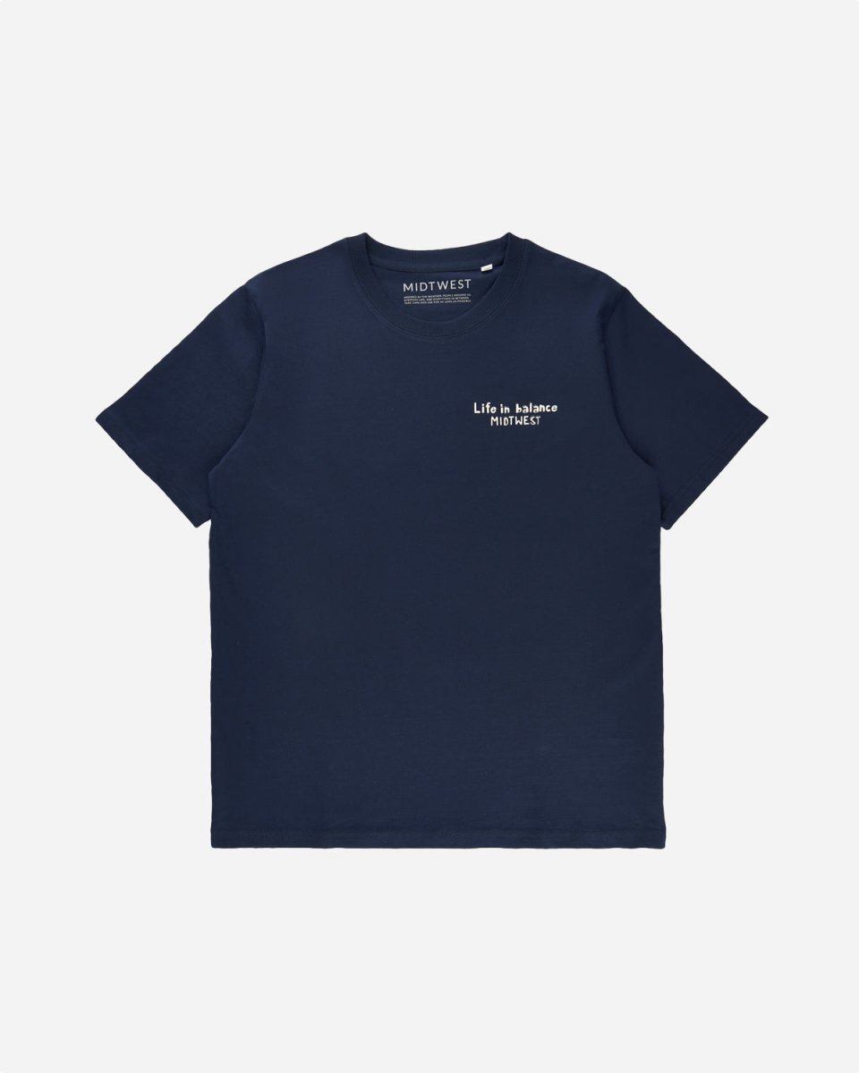 Life in Balance T-shirt - Navy - Munk Store