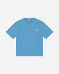 Loose Fit O-neck Jersey - Azure Blue