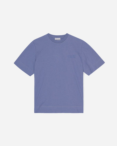 Loose Fit O-neck T-shirt - Gray Blue - Munk Store