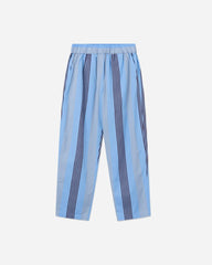 Louisiana Poplin Stripe Trousers - Light Blue