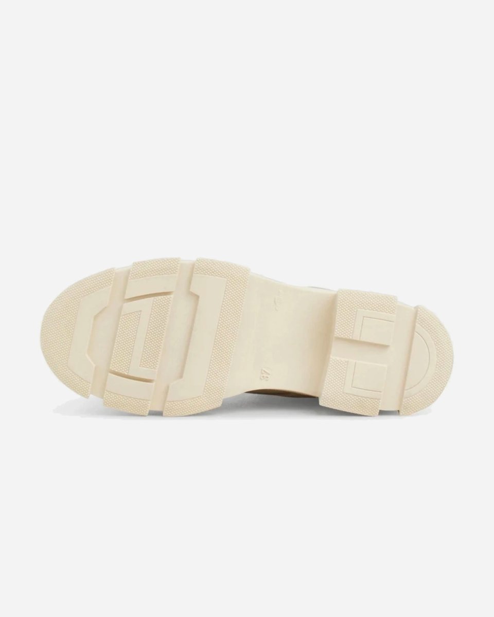 Lucy Boot - Off White Rubberised Leather - Munk Store