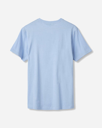 Lyø Organic Tee - Baby Blue/Black - Munk Store