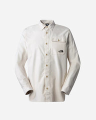 M L/S Travel Shirt - Khaki Stone White Heather