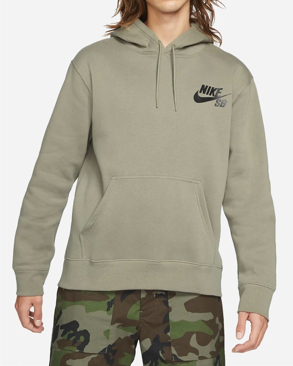 M Nike Sb Icon Hoodie - Army/Black - Munk Store