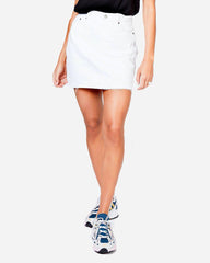 Mallory Denim Skirt - White