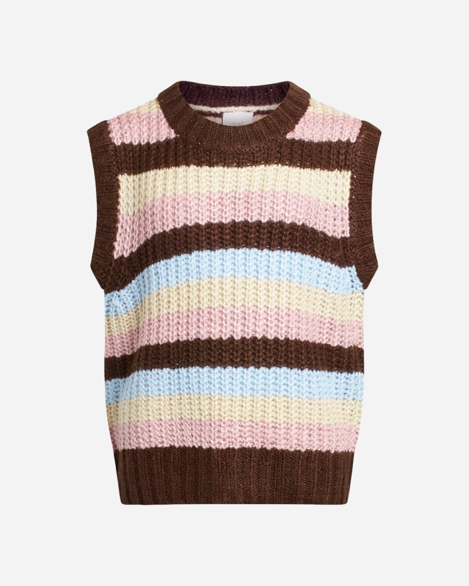 Martint Vest Knit - Brown - Munk Store