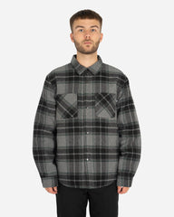 Max Plaid Quilted Shirt - Grey