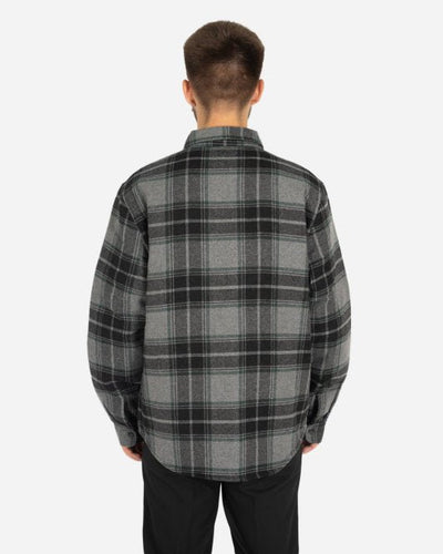 Max Plaid Quilted Shirt - Grey - Munk Store