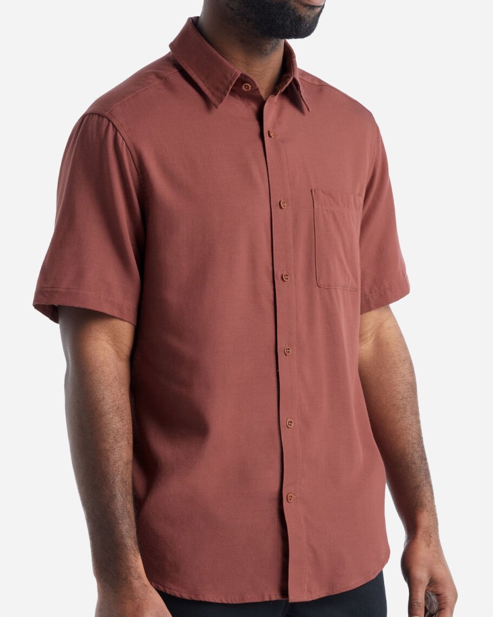 Max Tencel Shirt - Clay Red - Munk Store