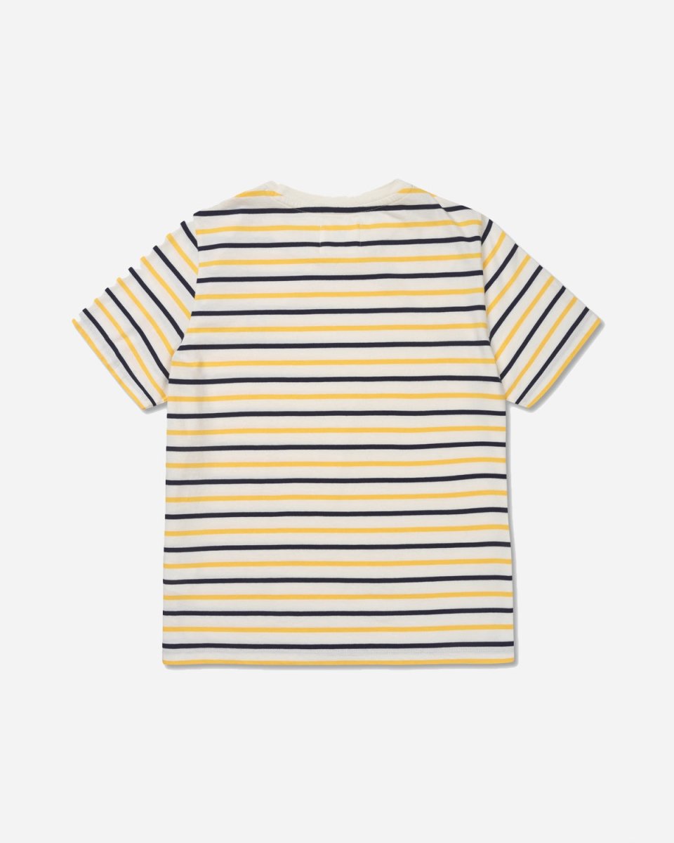 Mia Stripe T-shirt - Off White/Yellow stripes - Munk Store