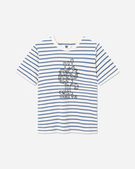 Mia T-shirt In Love - Off White/Blue Stripes