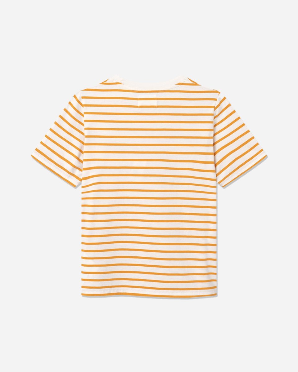 Mia T-shirt Kick - Off White/Orange Stripes - Munk Store