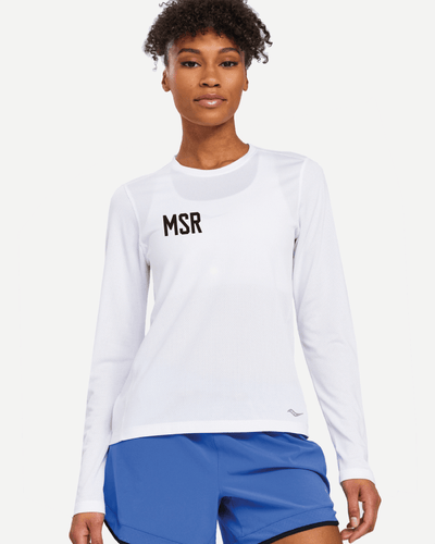 Stopwatch Long Sleeve - White - Saucony - Munkstore.dk