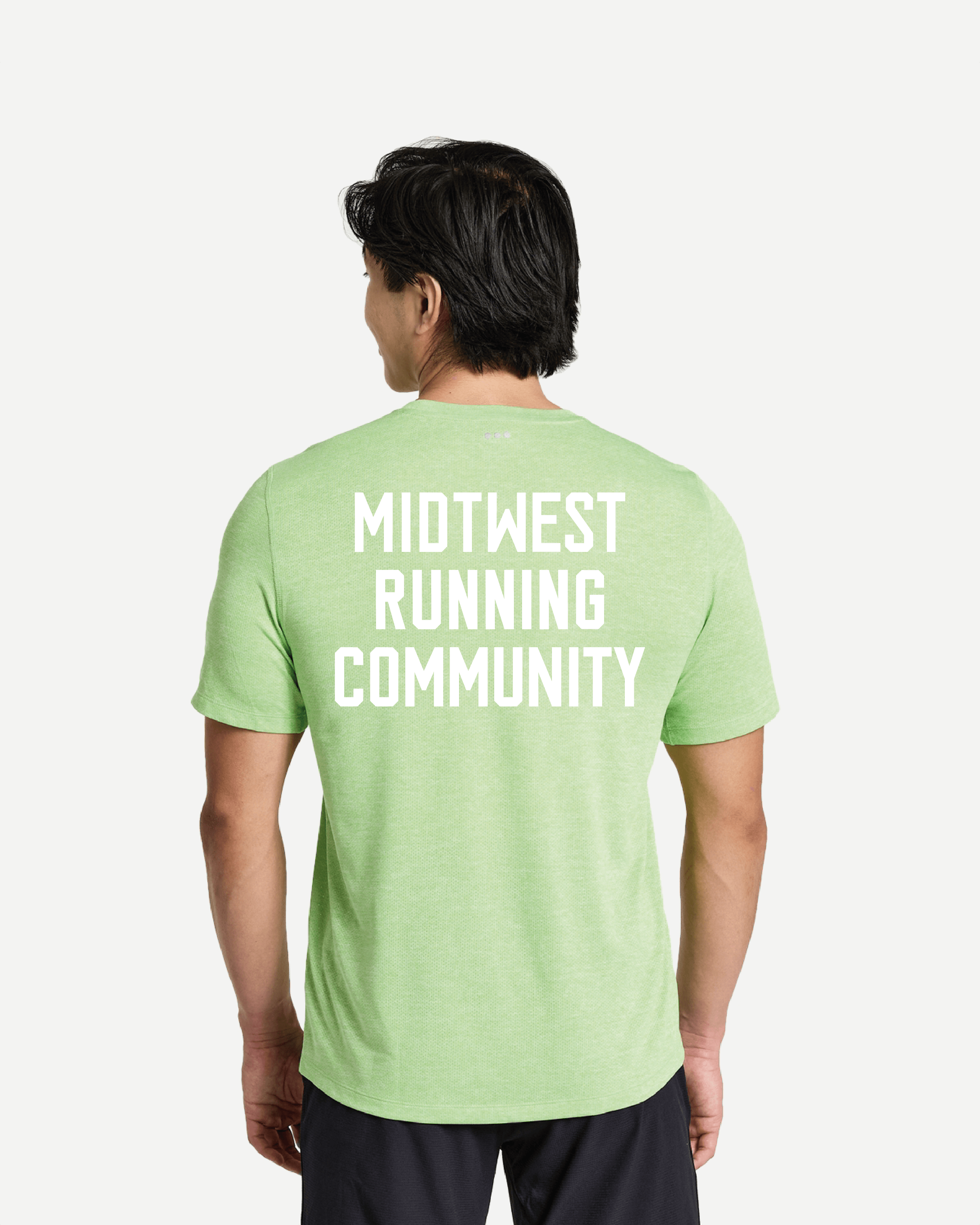 Stopwatch Short Sleeve - Invader Heather - Saucony - Munkstore.dk