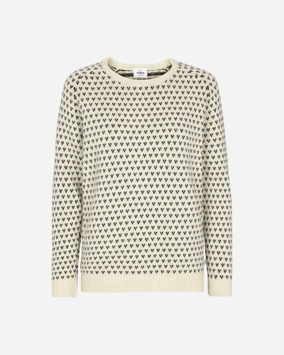 Mika knit - Cream/Navy - Munk Store