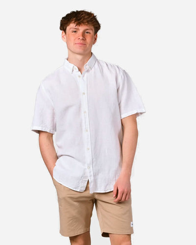 Mikkel Linen Shirt - White - Munk Store