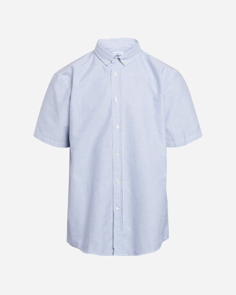 Mikkel Striped Shirt - White/Navy - Munk Store